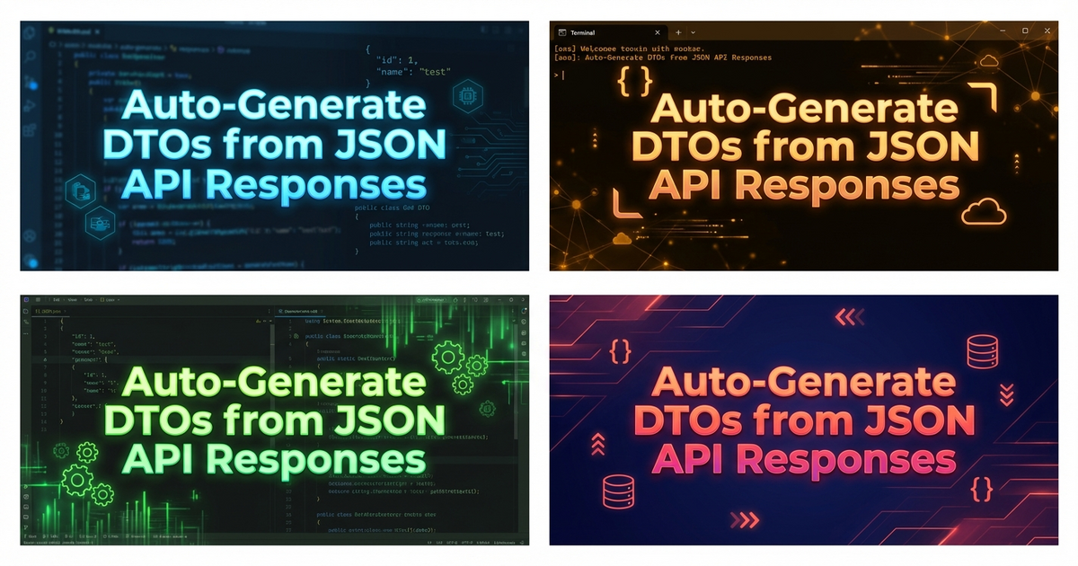 Auto-Generate DTOs from JSON API Responses