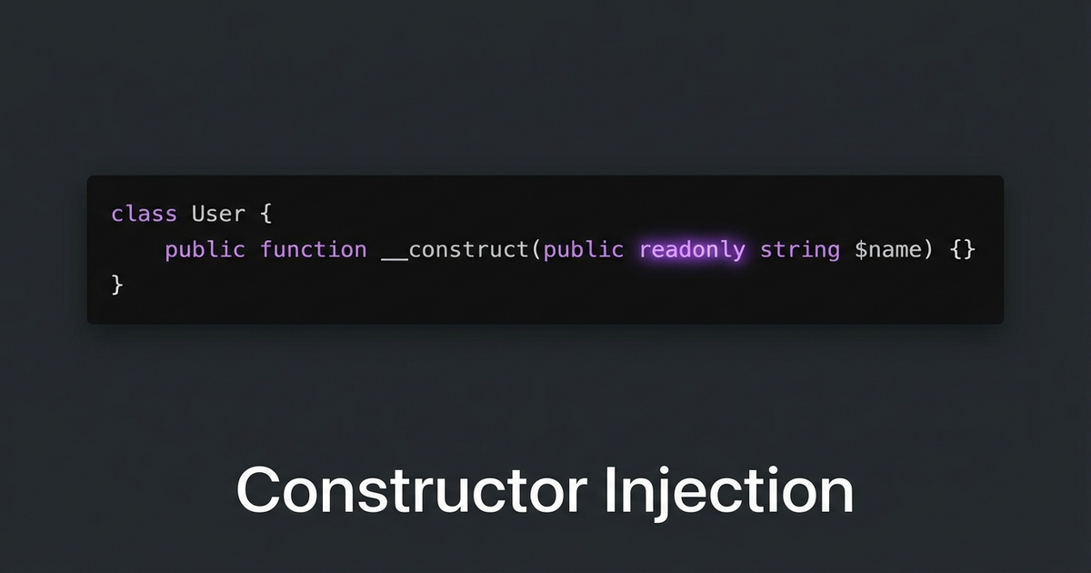 Constructor Injection Over Property Setting in Laravel Service Providers