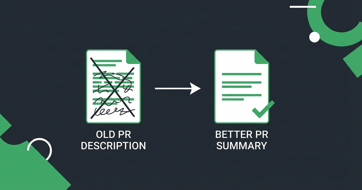 PR Descriptions: Describe the Final State, Not the Journey